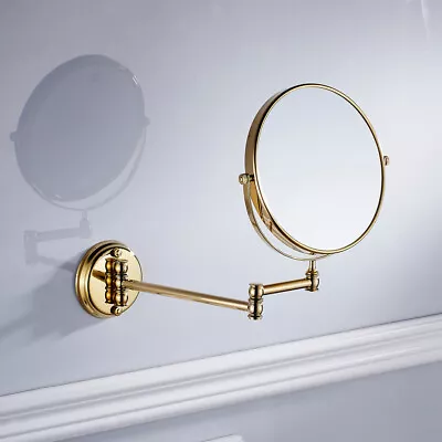 Bathroom Wall Mounted Magnifying Dual Side Adjustable Makeup Mirror • £42.02