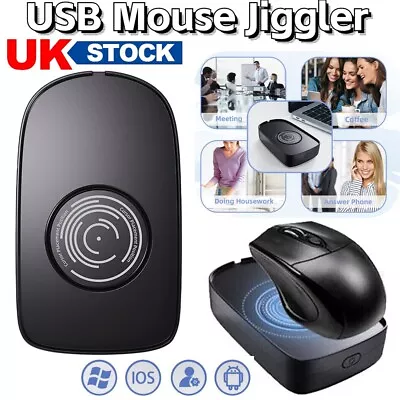 Mouse Mover Jiggler Automatic Mouse Movement Simulator 5V 1A For Keeps PC Active • £11.99