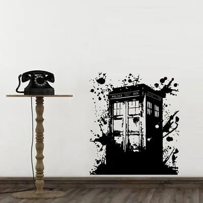 £28.50 • Buy Wall Decal Doctor Who Tardis Sticker Decor Police Box Gift Dorm Bedroom M1623