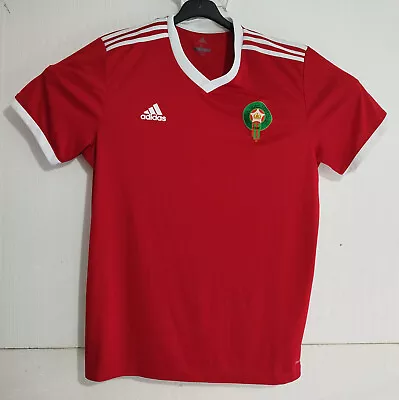 MOROCCO Jersey Adidas Football Shirt 09/17 Soccer National Team Red Short Sleeve • $55