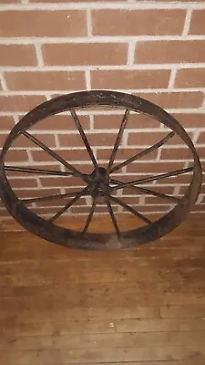 Antique Steel Wagon Wheel 12 Spoke • $125
