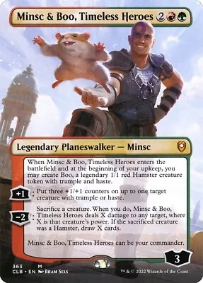 Minsc & Boo Timeless Heroes ( Borderless ) Commander Legends Baldur's Gate MTG • $8