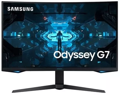 $699 • Buy SAMSUNG LC27G75TQSEXXY, 27  Odyssey G7 QLED Curved Serious Gaming Monitor 240Hz