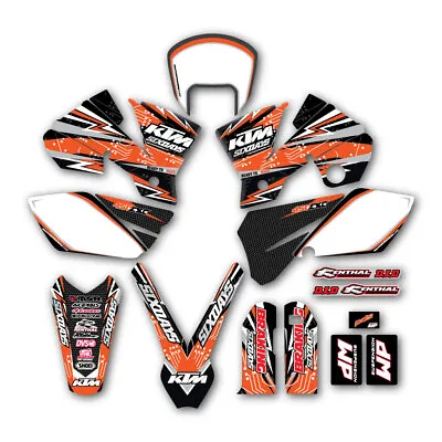 2003-2007 Ktm Exc 450 Graphics Set Motocross Decals Mx Stickers • $105.55