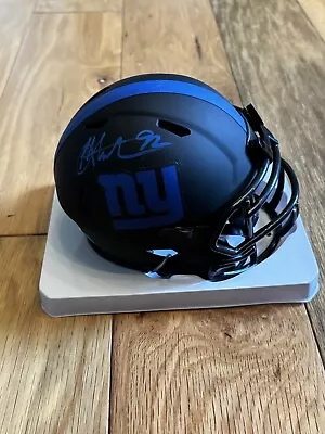 Michael Strahan Signed New York Giants F/S Eclipse Speed Helmet - Beckett W Auth • $149.99
