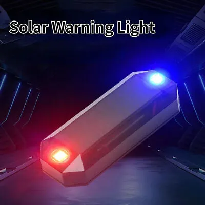 1x Car Interior Accessories Solar LED Flash Light Anti-theft Safety Warning Lamp • $3.99