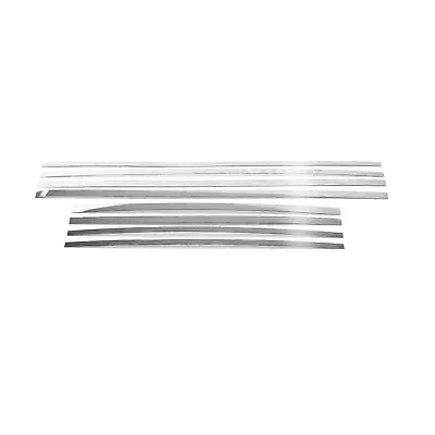 Fits MB E-Class W124 1986-1995 Brushed Chrome Side Door Sill Cover S.Steel 8 Pcs • $59.90