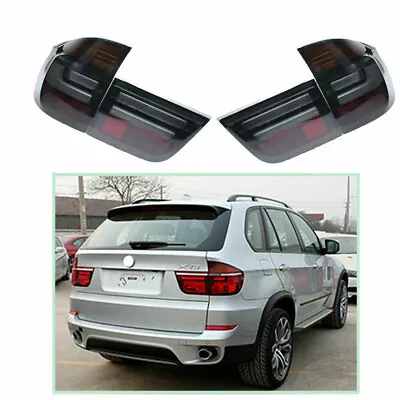 $595 • Buy Tail Lights Assembly For BMW X5 E70 07-11 Dark LED Rear Lamps Sequential