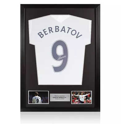£314.99 • Buy Framed Dimitar Berbatov Signed Tottenham Hotspur Shirt - Home, 2021/2022, Number