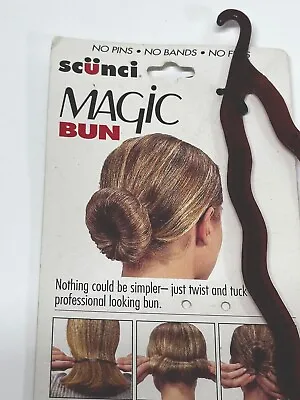 New Vintage Scunci  Magic Lock Easy Bun Maker Hair Clip Accessory For Hair Buns • $12