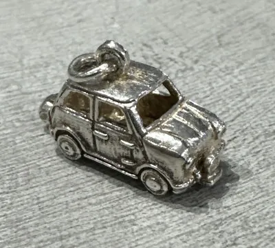 925 Sterling Silver Mini Cooper Classic Vintage Car Charm Pendant  • £35