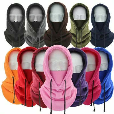 Winter Thermal Fleece Balaclava Scarf Ski Face Mask Neck Warmer Windproof Hood • $4.99