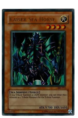 Yugioh- 1X Kaiser Sea Horse - Ultra Rare - Unlimited - SKE-015 - Near Mint • $1.29