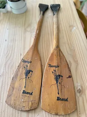 $100 • Buy Vintage Navajo Brand Canoe/Boat Wooden Oar Paddle’s 29” (See Pics For Details)