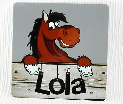 Stable Door Name Plate Personalised Sign Metal Horse Pony Plaque Bay • £8.90