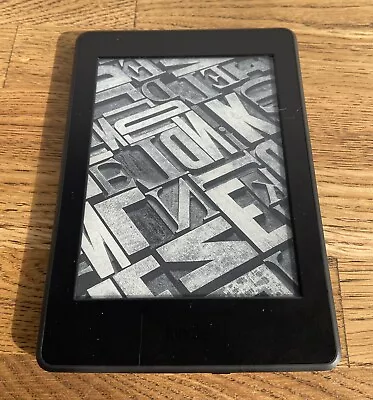 Amazon Kindle PaperWhite DP75SDI 6  WiFi E-Reader Touch Screen E Ink Black 2015 • £39.99