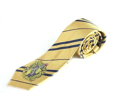 New Harry Potter Hufflepuff  House Cosplay Costume Necktie Silk Tie • $8.50