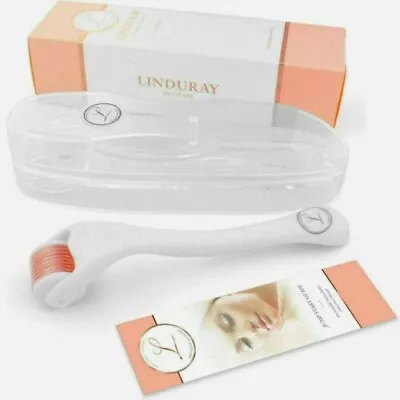 $22.94 • Buy Linduray Cosmetic Microneedle Derma Roller 0.25mm For Face Microneedling Kit NEW