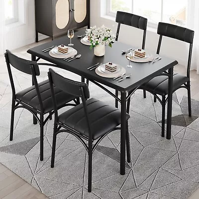 3 / 5 Piece Dining Set Table And Chairs Wood Top Dinette For Small Space Kitchen • $149.99