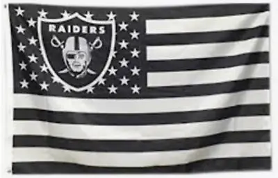 Raiders FLAG 3X5 Las Vegas Banner American Football New Fast USA Shipping • $18.14