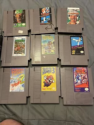 Nintendo Nes Game Lot 9 And Retron NES Mario Mega Man • $110