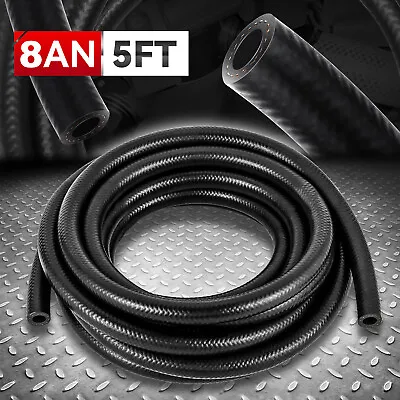 Universal 8AN 5FT 1/2  Inch ID Nitrile Butadiene Rubber NBR Oil Fuel Line Hose • $17.25