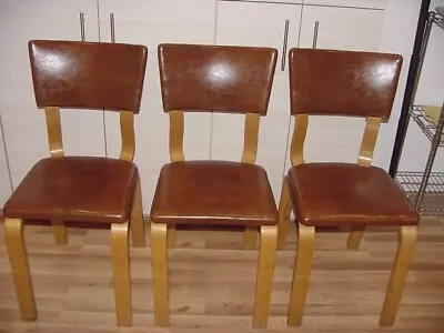 Vintage Set 3 Mid Century Modern Thonet Bentwood Dining Side Chairs • $150