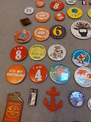 Retro Badges 1980's Job Lot Bundle • £5
