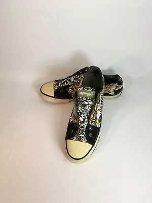 Ed Hardy Womens Vintage Sneaker Size 11 US  Tiger Black • $69.99