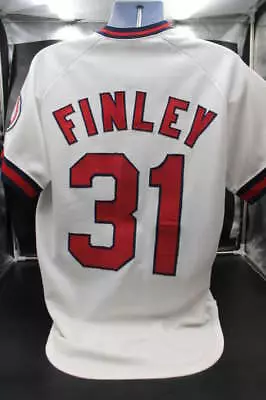 Chuck Finley  Rawlings Jersey California Angels Anaheim White Size 44 D10883 • $69.99
