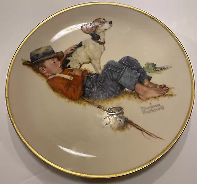 1971 Norman Rockwell Four Seasons Plate A Boy And His Dog • $24.99