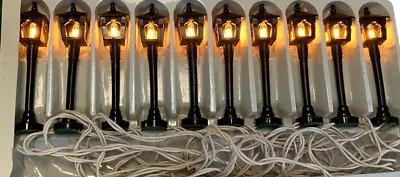 10-Piece Light Posts Antique Style Gas Lamp Posts Christmas Holiday Decor VTG • $19.99