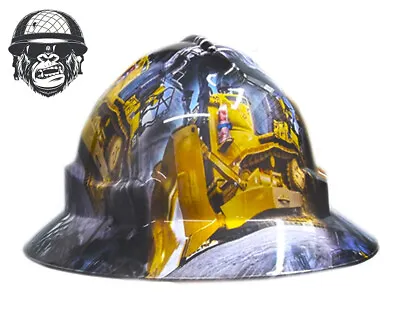 Custom Hydrographic Safety Hard Hat DOZER PRO CHOICE WIDE BRIM • $85