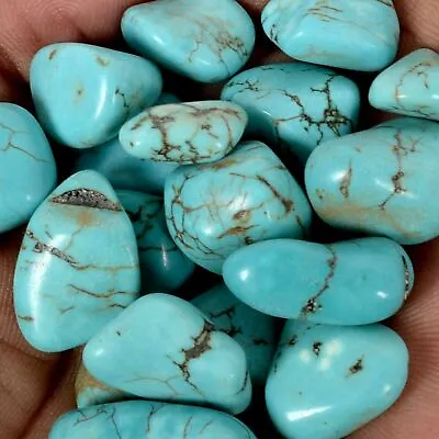 $27.07 • Buy Natural Blue Turquoise 500 Ct. Rough Gems Stabilized King-man Arizona Nugget Lot