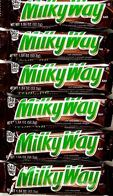 Mars Milky Way Nougat Chewy Caramel Milk Chocolate 1.84 Ounce Full-Size Bars • $12.58