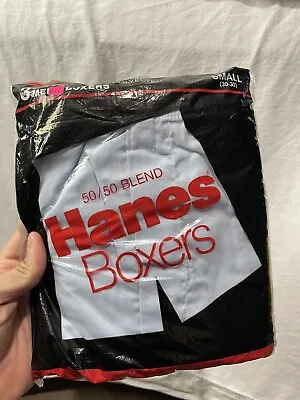 Hanes Mens Boxers Vintage 1988 3-Pack New Sealed Size Small (30-32) Made In USA • $40