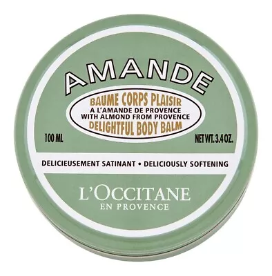 L'OCCITANE Almond Delightful Body Balm 100ml/3.4oz Factory Foil Sealed Jar • $34.95