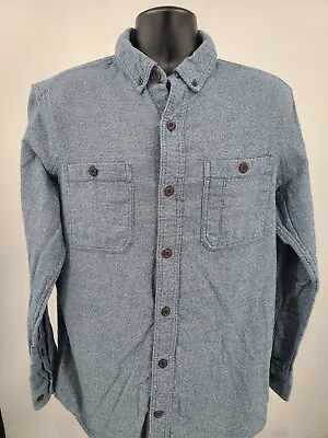 Duluth Flannel Shirt Adult Large Blue Thick Thermal Work Outdoor Slim Fit Men • $20