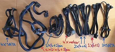 Corsair Type 3/ Type 4 Assorted Cables (RM RMX RMe HX HXi AX AXi SF) • £25