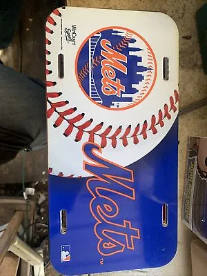 Vintage Wincraft New York Mets Plastic License Plate Made In USA • $4.95