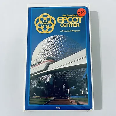 Walt Disney Home Video Epcot Center (VHS 1983) A Souvenir Program Clamshell VHS • $18.27