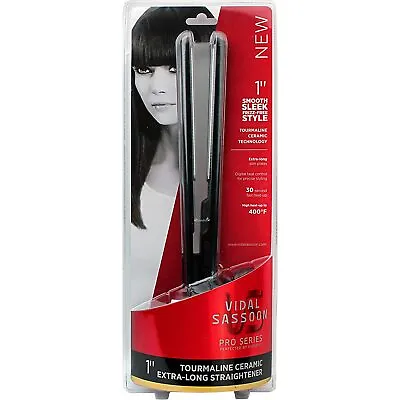 Flat Iron Hair Straightener 1  Digital Vidal Sassoon Tourmaline Ceramic • $16.99