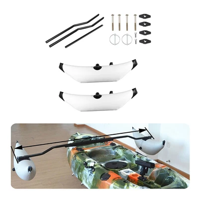 $206.94 • Buy 2pcs Kayak Outrigger Canoe Stabilizer PVC Inflatable Pontoon Float Tube Balance