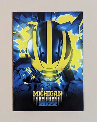 2022 Michigan Wolverines Football Pocket Schedule Big Ten 🏈🏈 • $1.20
