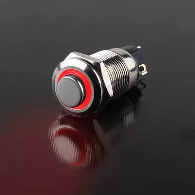 Metal Push Button Switch 12/16/19/22mm Momentary Latching High Head Car Boat LED • $3.99