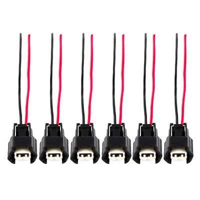$10.70 • Buy 6x Fuel Injector Connector Pigtail For Nissan 300zx 240sx 200zx Silvia RB25DET