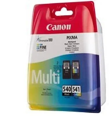 £44.39 • Buy Canon PG540 Black & CL541 Colour Ink Cartridges For PIXMA MG3150 MG3250 MG4150