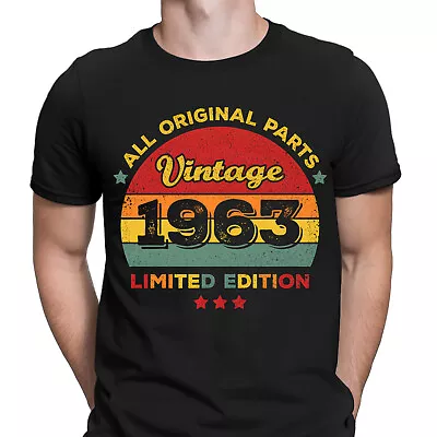 Personalised 1963 Birth Of Legend Classic Retro Vintage Mens T-Shirts Top #D6 • $4.96