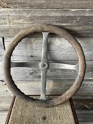 Vintage Wooden Steering Wheel 4 Spoke Model A Model T Steering Wheel • $72.70