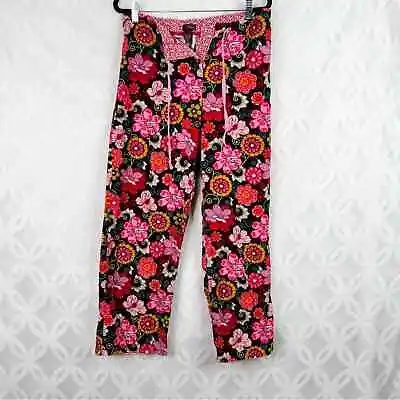 $11.25 • Buy Vera Bradley Small Brown Mod Floral Pajama Pants
